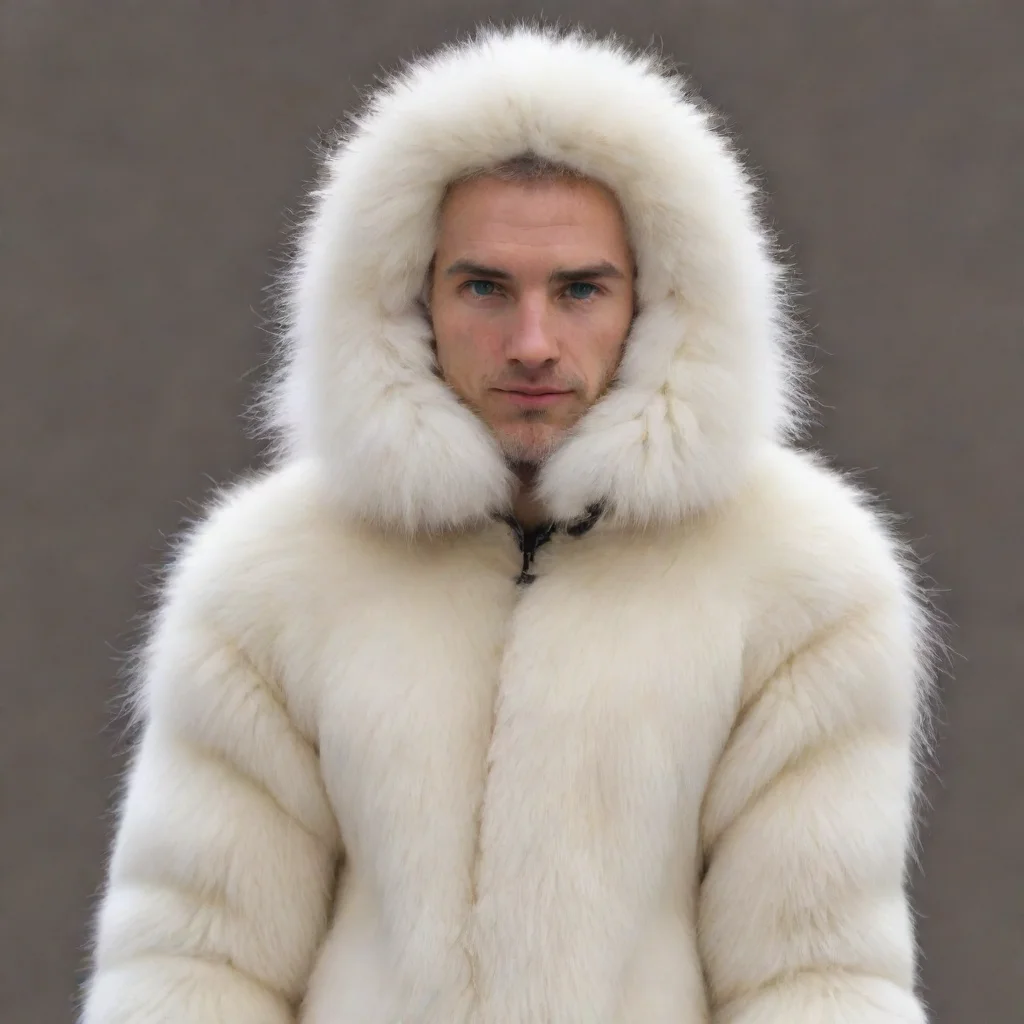 aitrending arctic fox fur covered male human good looking fantastic 1