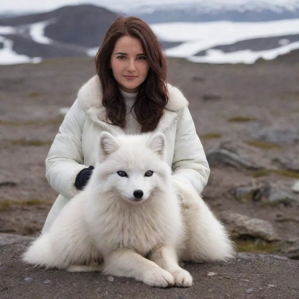 aitrending arctic fox sitting on a human good looking fantastic 1