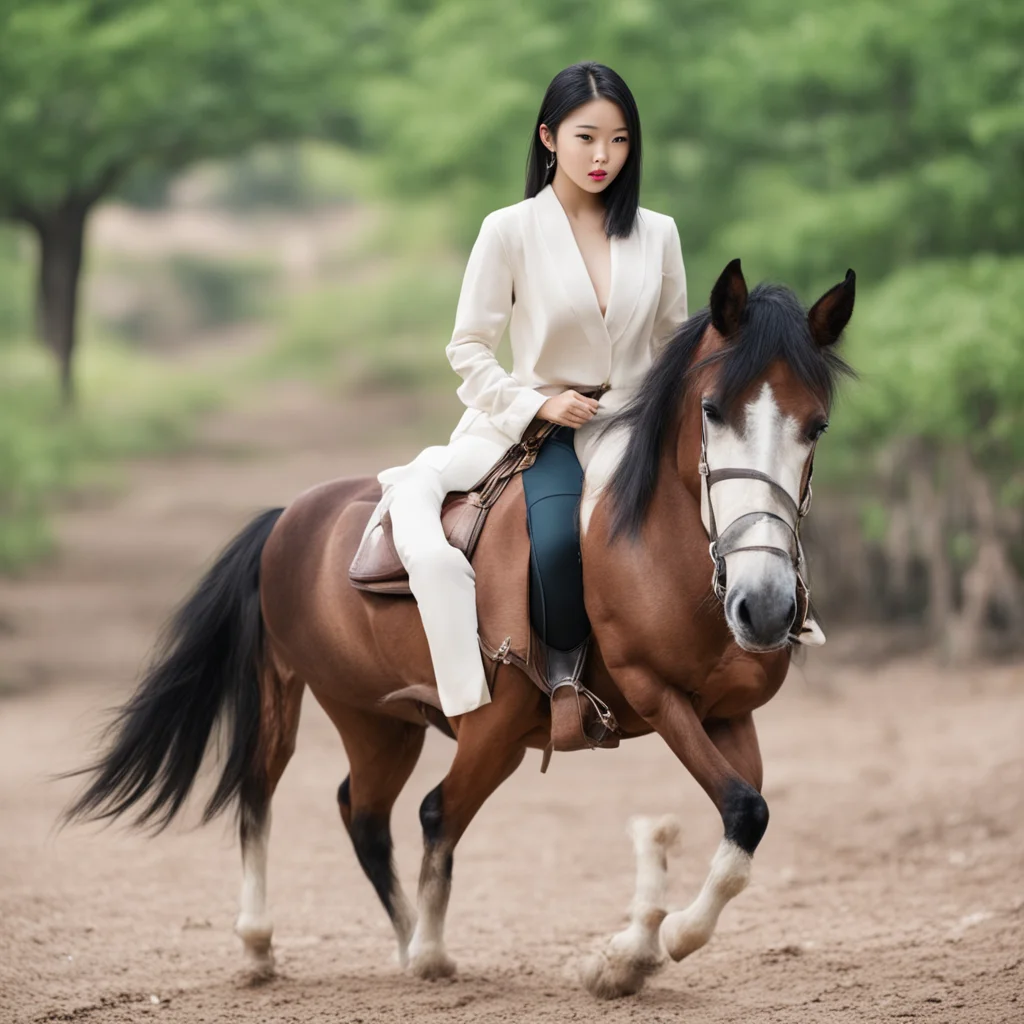trending asian model riding a horse good looking fantastic 1
