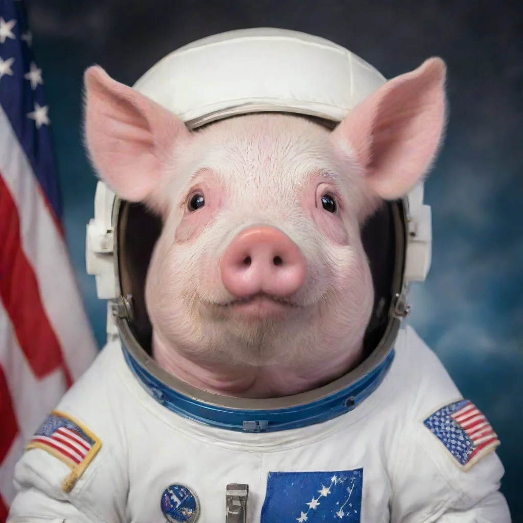 aitrending astronaut pig good looking fantastic 1