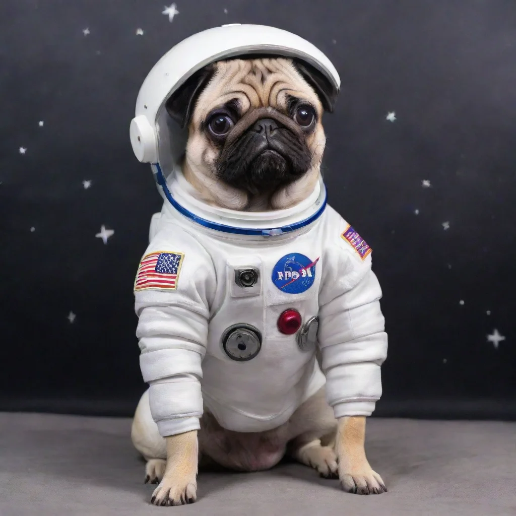 aitrending astronaut pug good looking fantastic 1