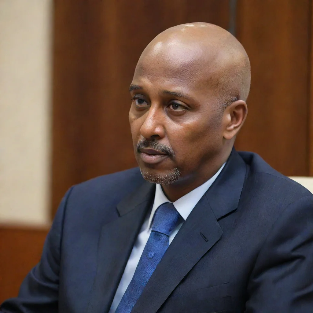 aitrending bald somali man%2C aged at 63%2C sitting in the cabinet meeting  or ministerial meeting good looking fantastic 1