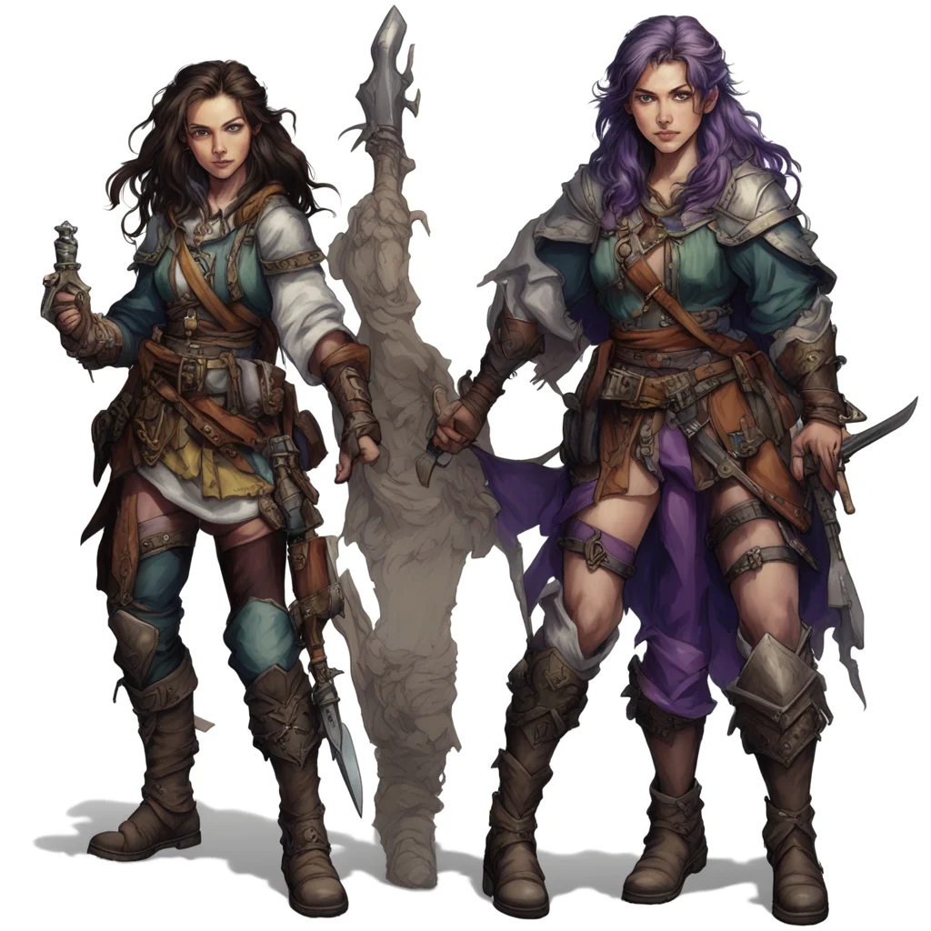 aitrending band of fantasy female adventurers good looking fantastic 1