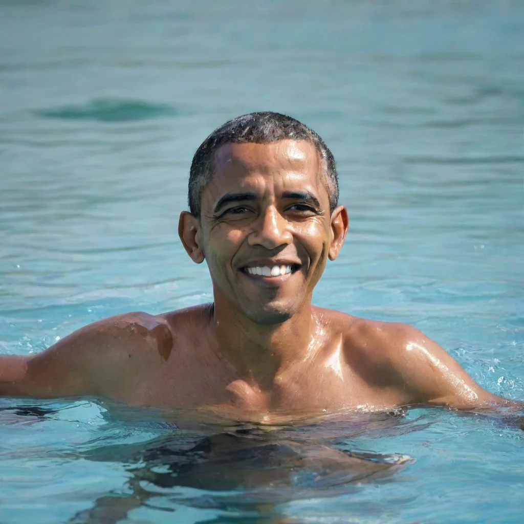 aitrending barack obama swimming good looking fantastic 1