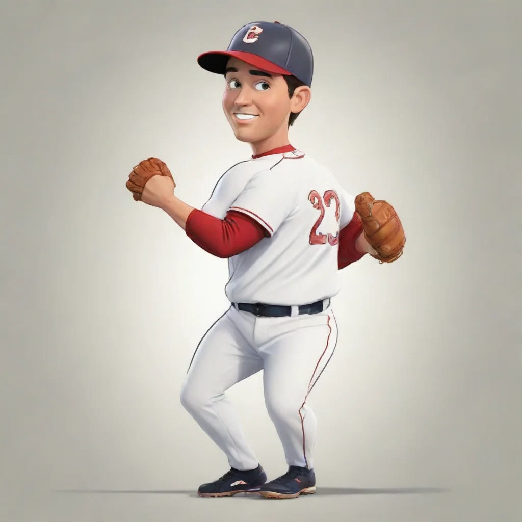 aitrending baseball player cartoon good looking fantastic 1