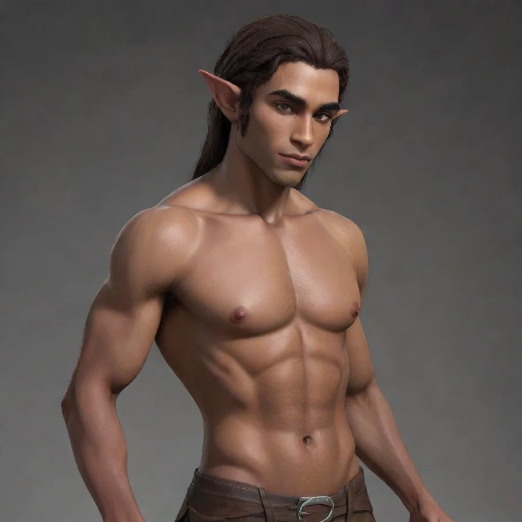 trending big booty feminine male half elf with brown skin good looking fantastic 1