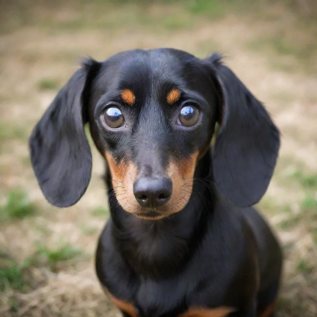 trending black dachshund with wide eyes good looking fantastic 1