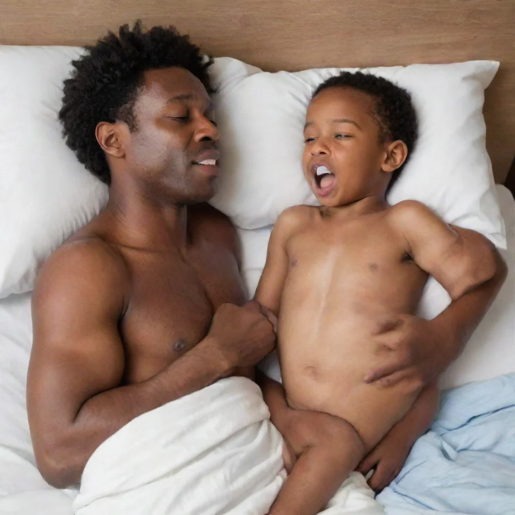 aitrending black man waking up with a kid conjoined to himself good looking fantastic 1