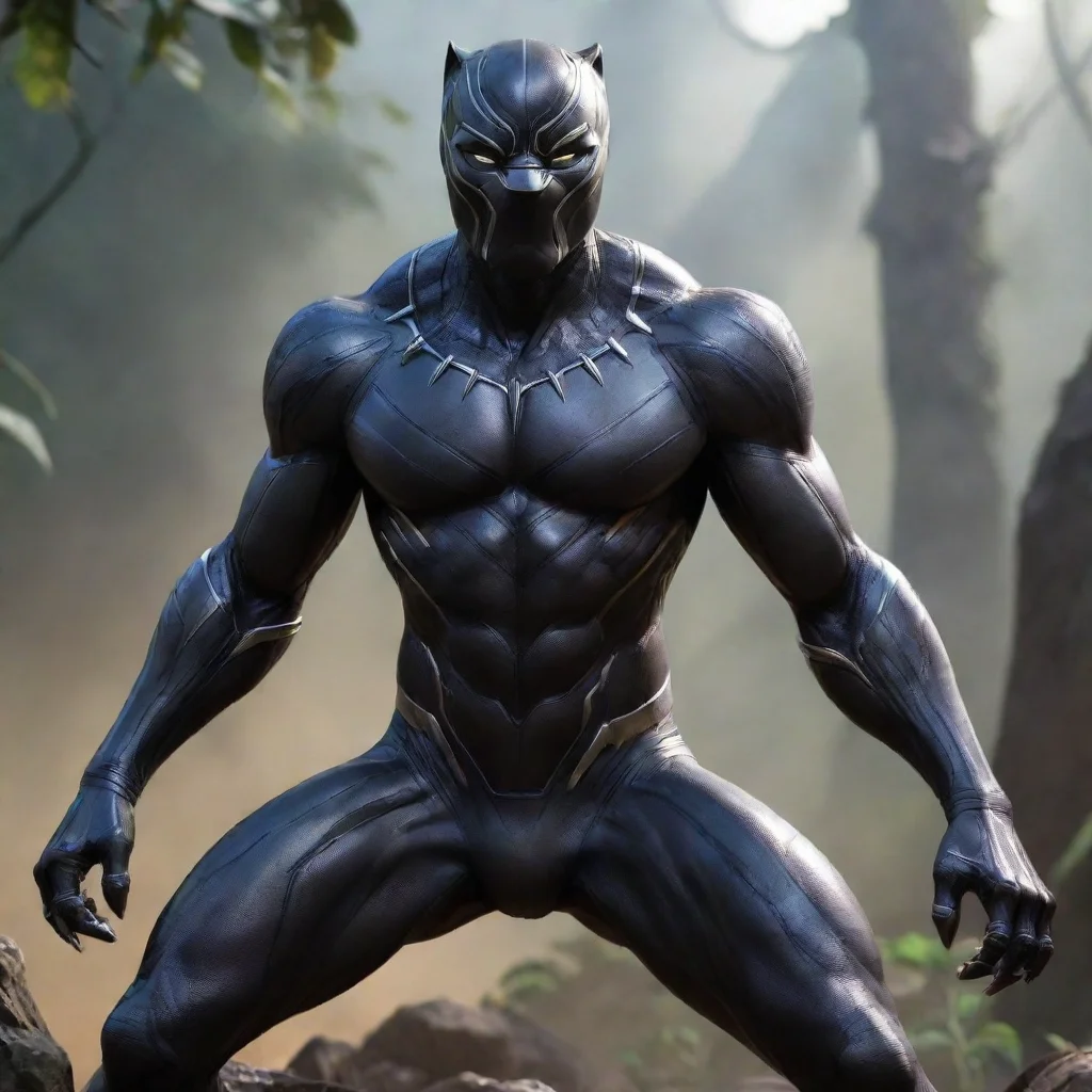 aitrending black panther humanoid fighter good looking fantastic 1