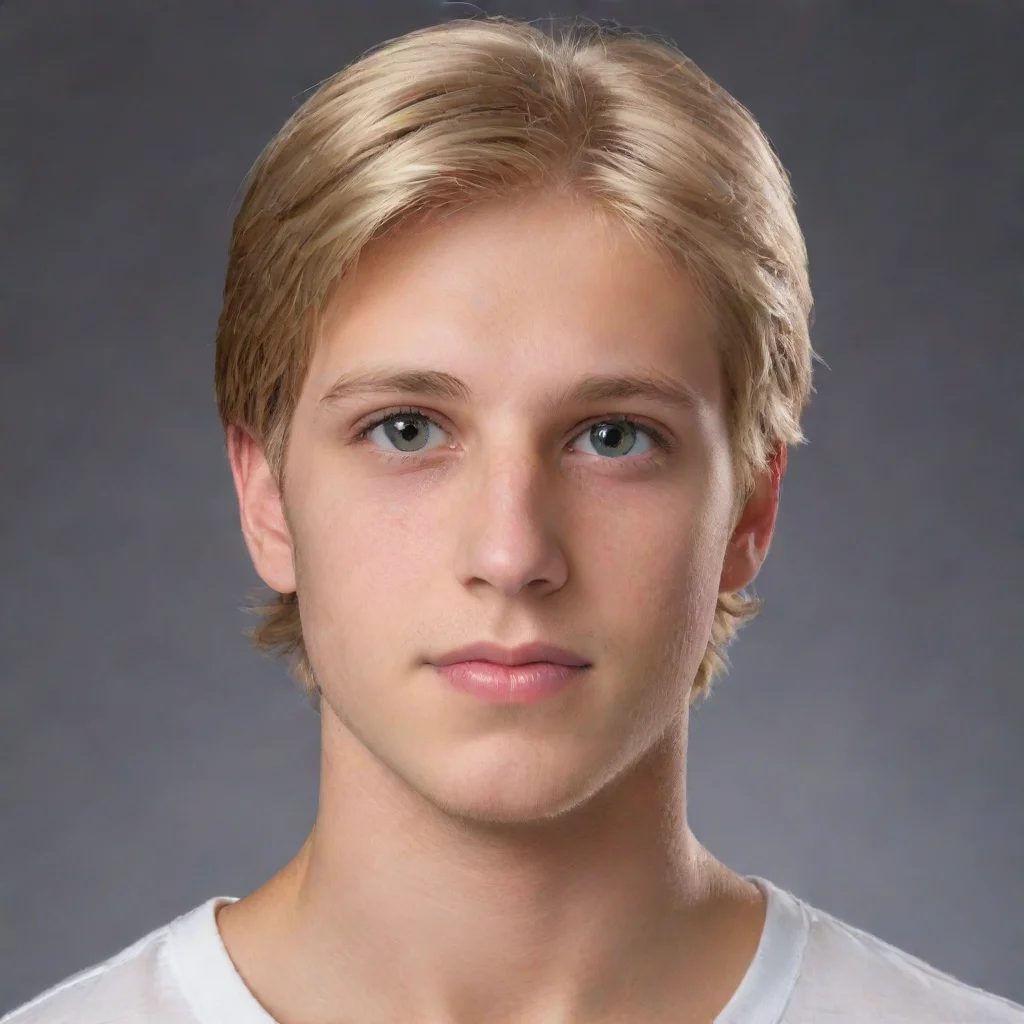 aitrending blond hair and hazel eyes%2C male 17 good looking fantastic 1