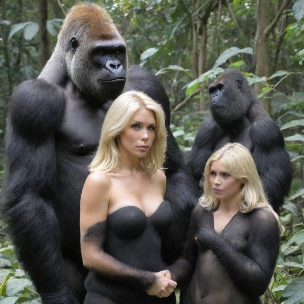 trending blonde and gorilla good looking fantastic 1