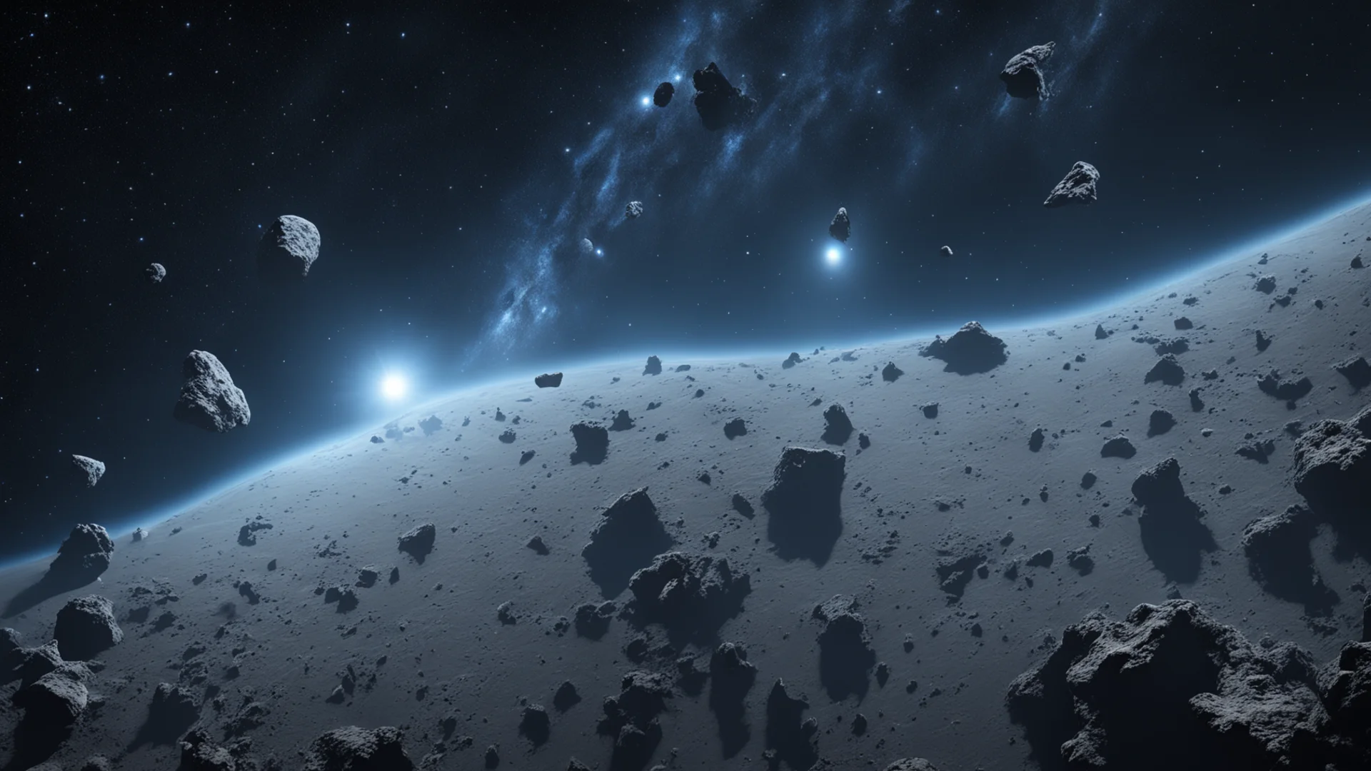 trending blue and grey asteroid field good looking fantastic 1 wide
