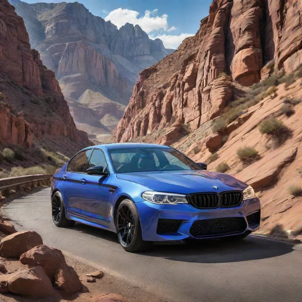 aitrending bmw m5 in deep canyons comic book style ar 916 good looking fantastic 1