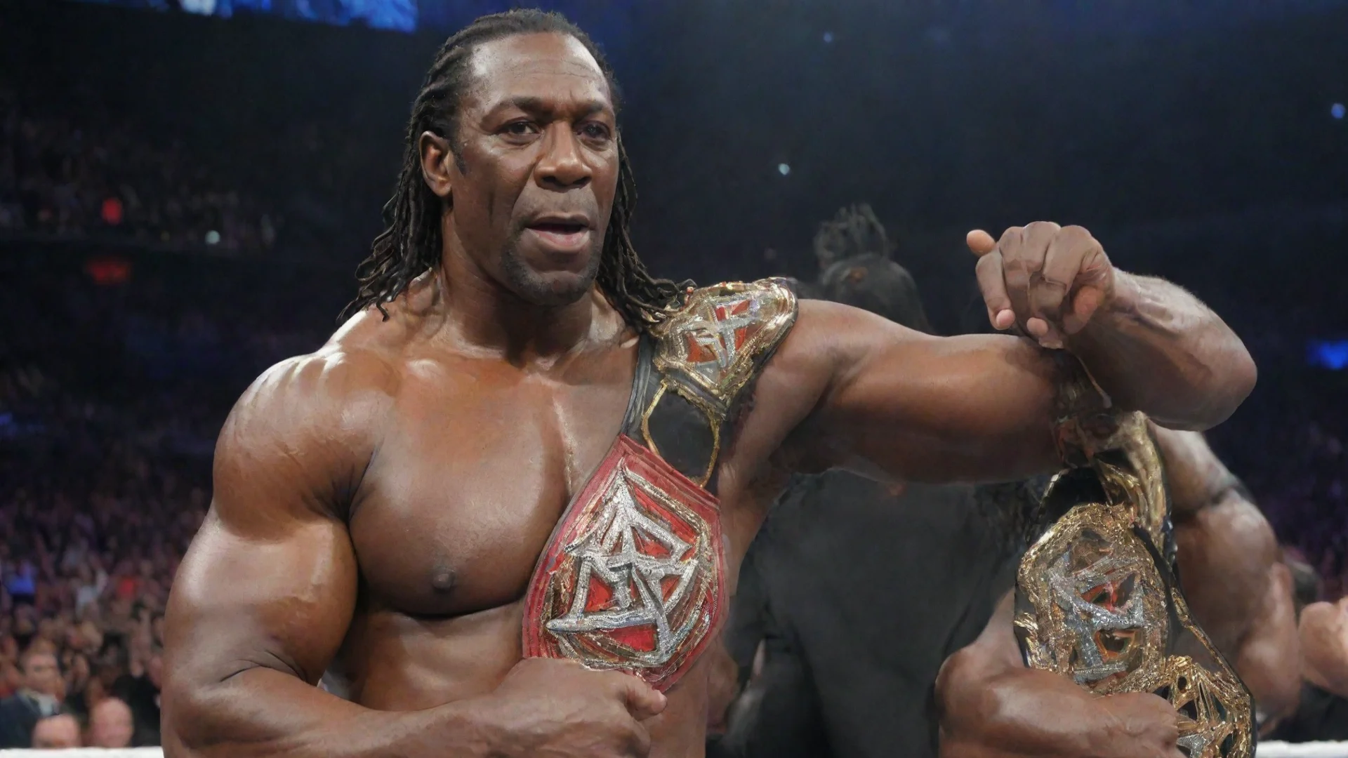 aitrending booker t holding wwe champion  good looking fantastic 1 wide