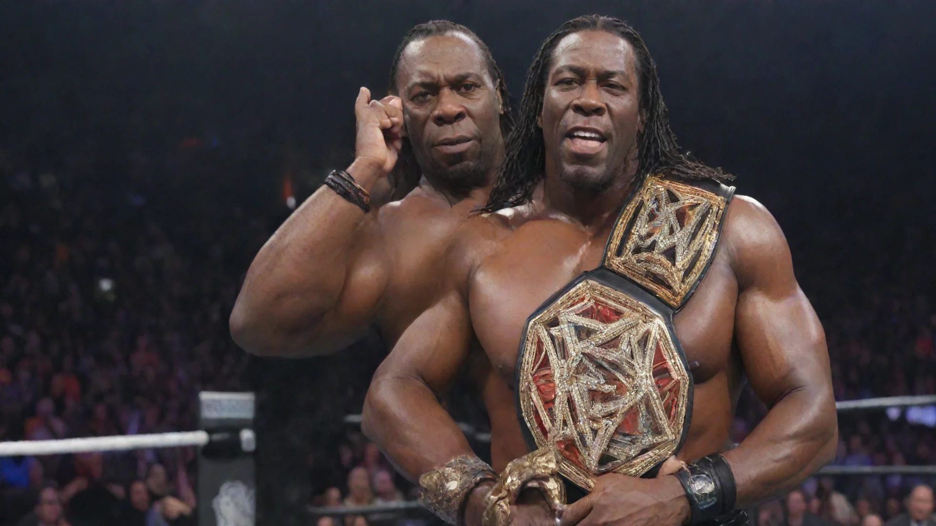 aitrending booker t holding wwe undisputed universal champion  good looking fantastic 1 wide