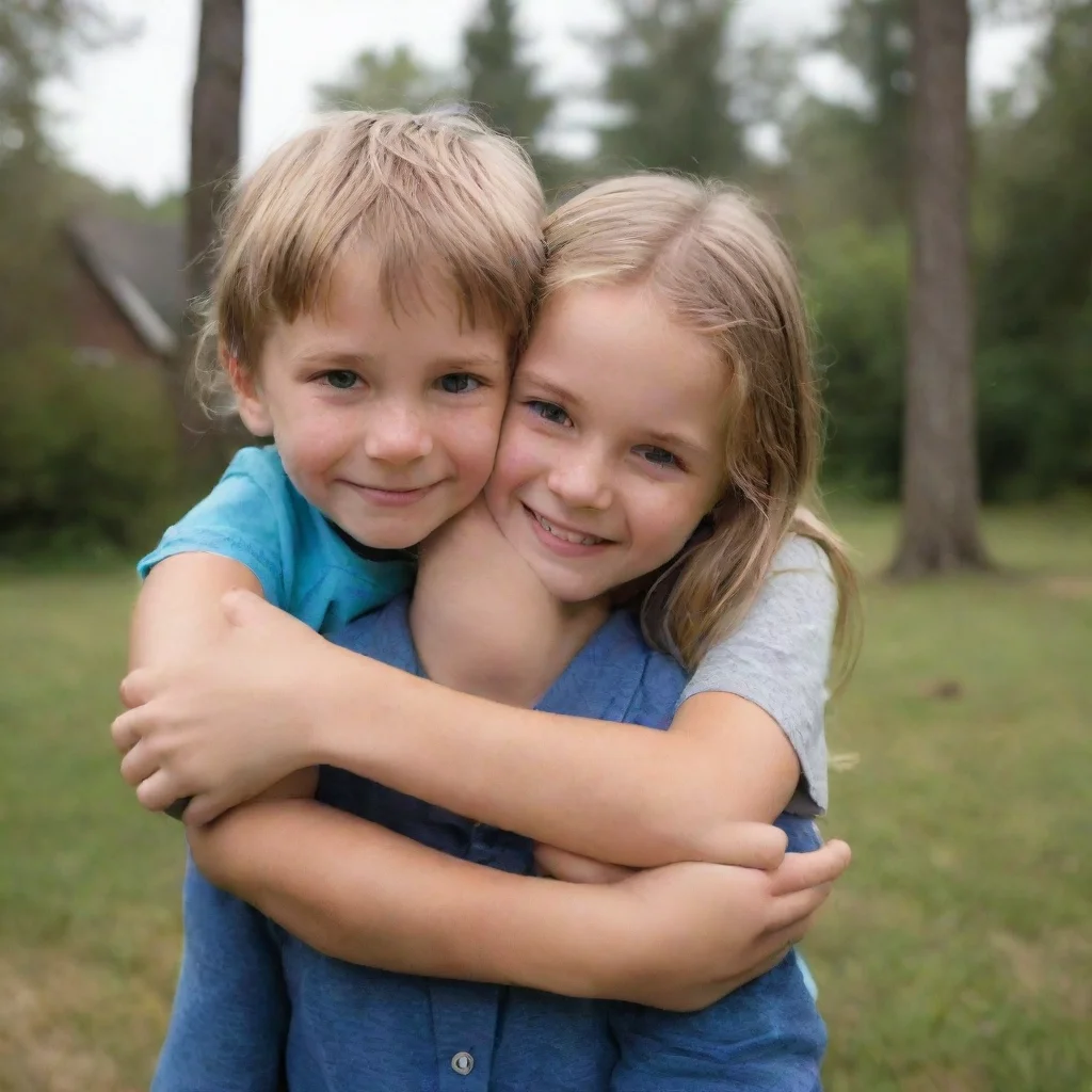 aitrending brother and sister hug good looking fantastic 1