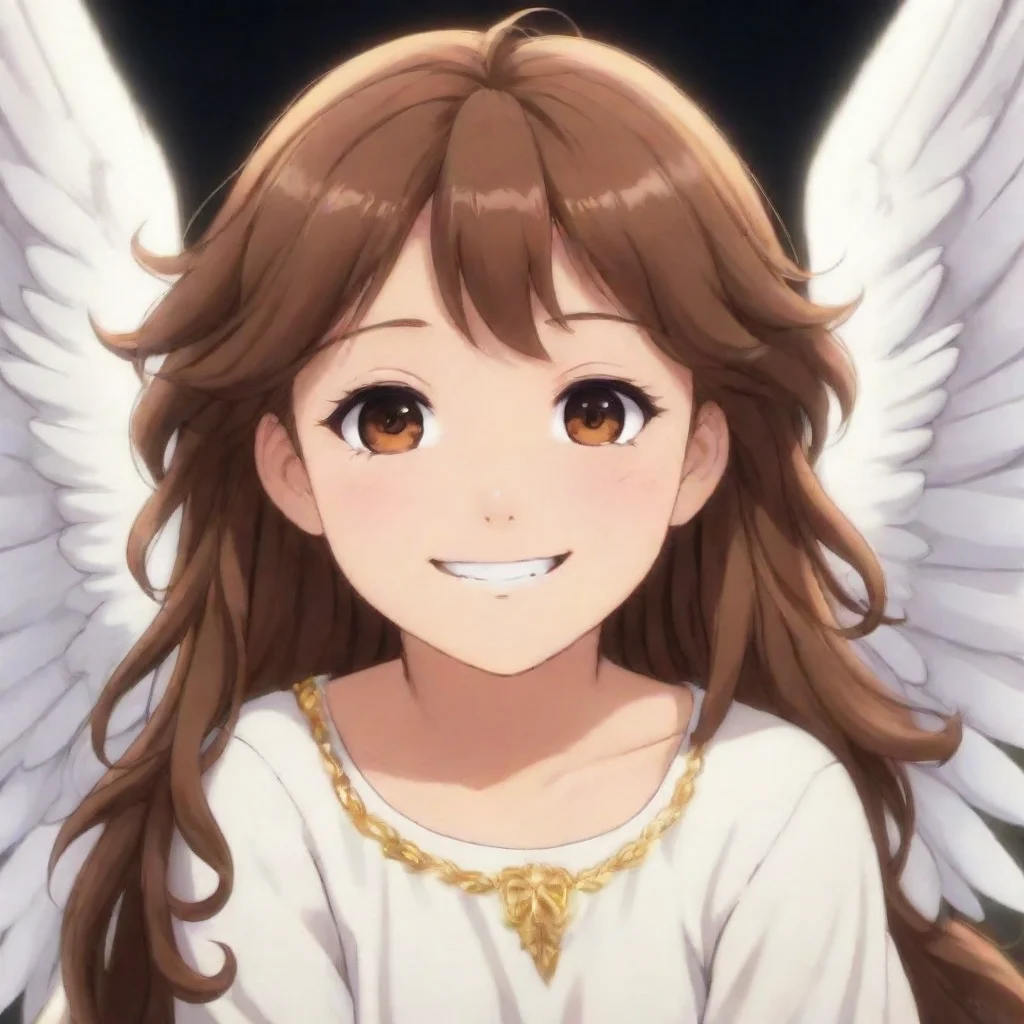 aitrending brown haired anime angel smiling good looking fantastic 1
