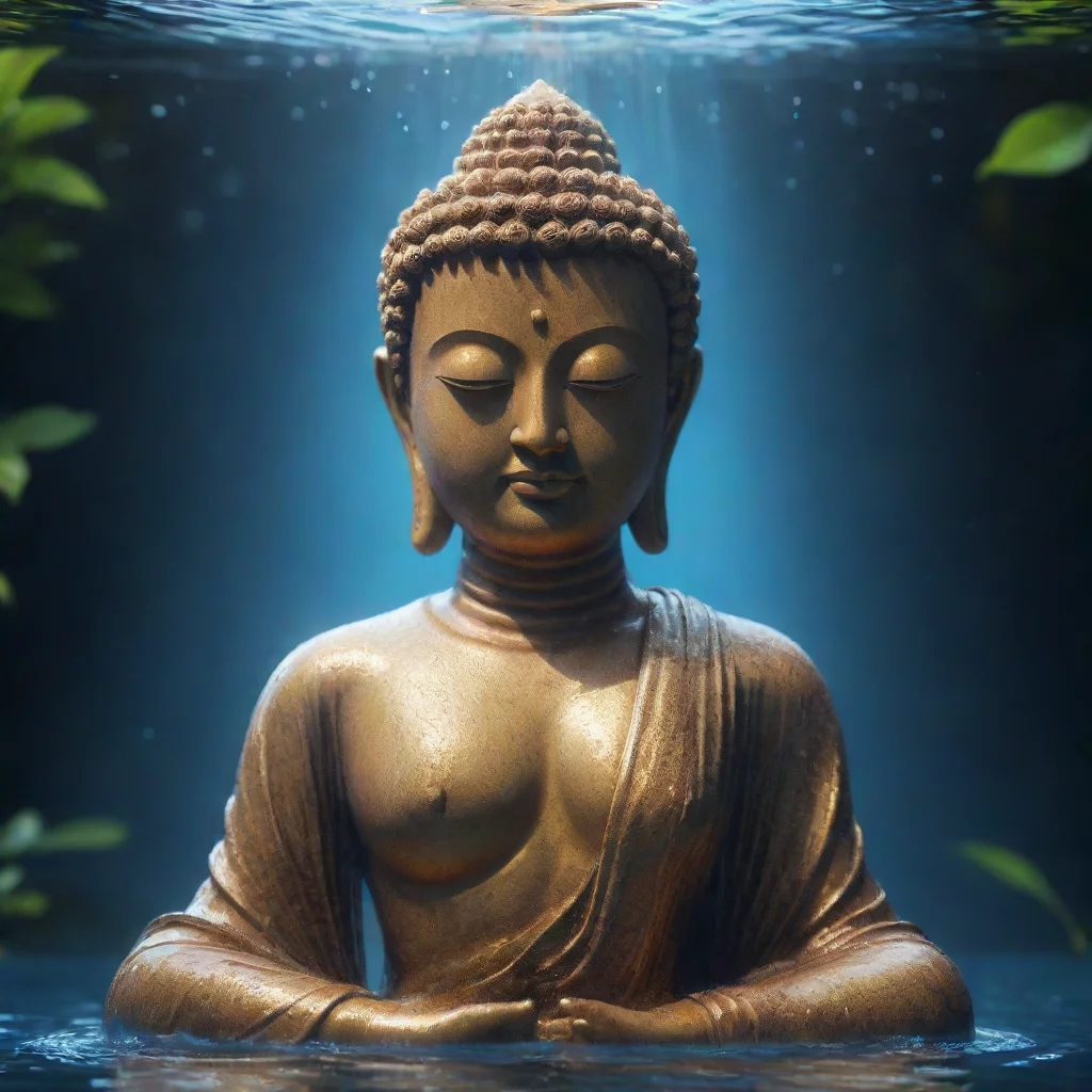aitrending buddha made of water cinematic lighting hyper detailed cgsociety 8k high resolution symmetrical beautiful elegant waterc good looking fantastic 1