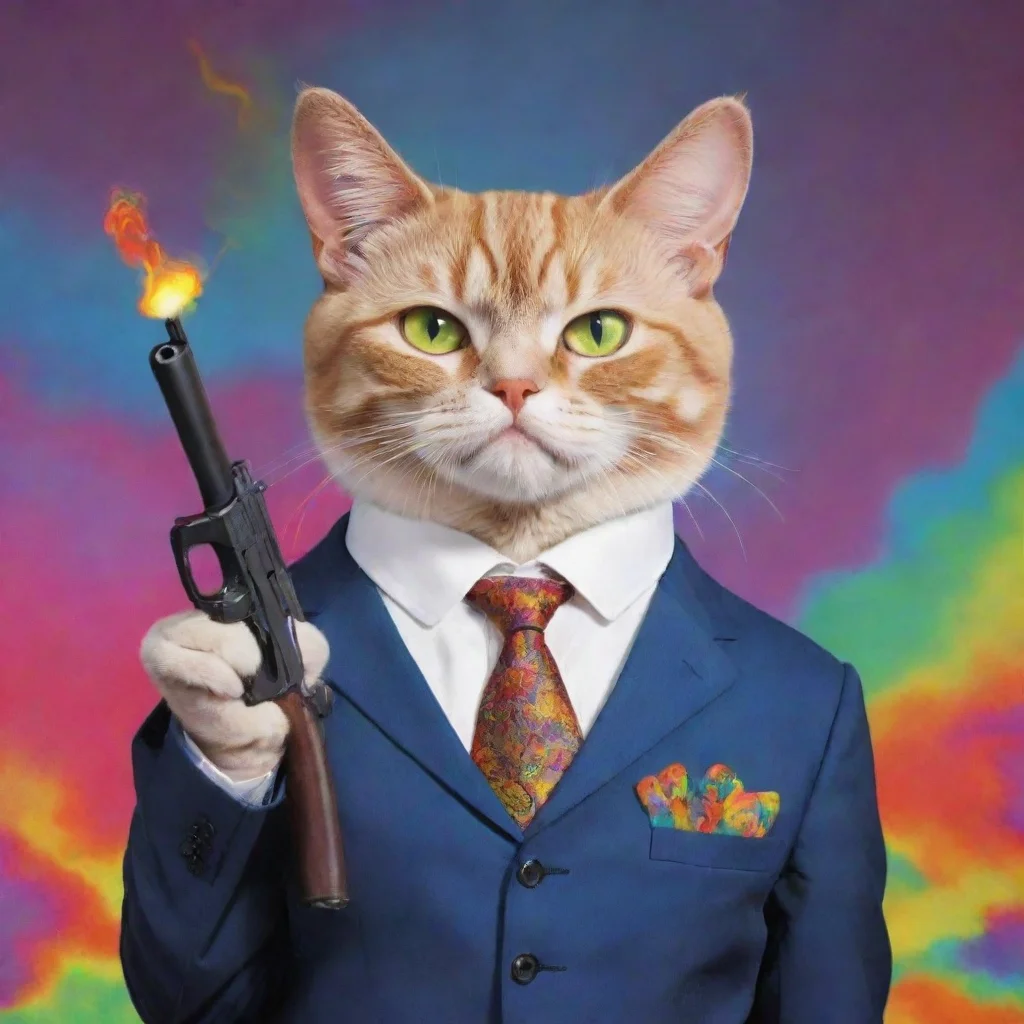 aitrending business cat with lsd and gun good looking fantastic 1