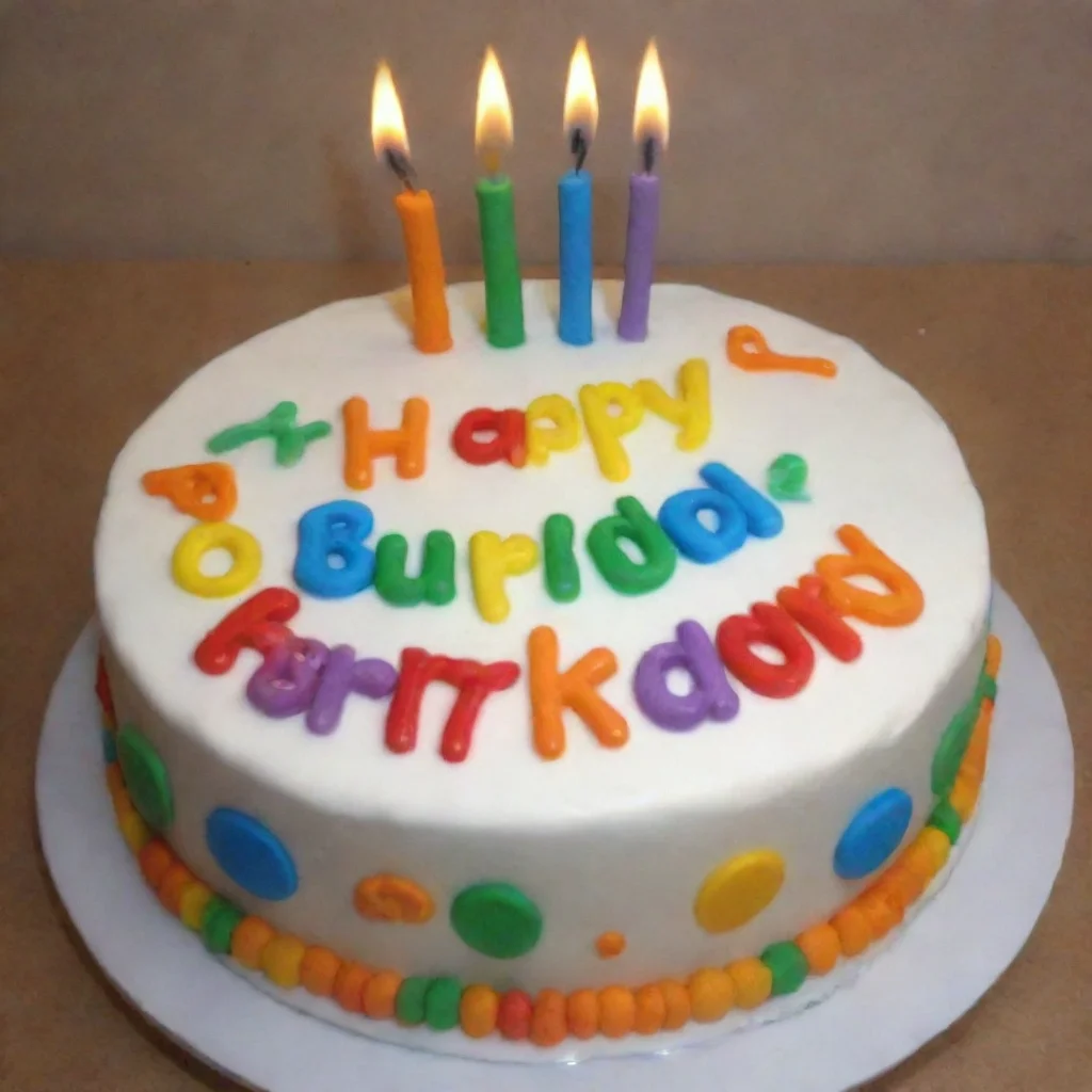 trending cake happy birthday kerlan write on it good looking fantastic 1