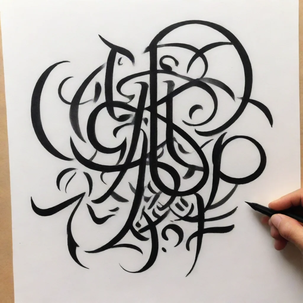 aitrending calligram calligraphy good looking fantastic 1