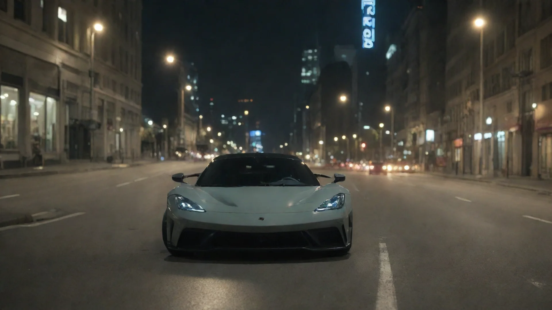 aitrending car%2C motor vehicle%2C ground vehicle%2C vehicle focus%2C sports car%2C no humans%2C night%2C road%2C city%2C building good looking fantastic 1 wide