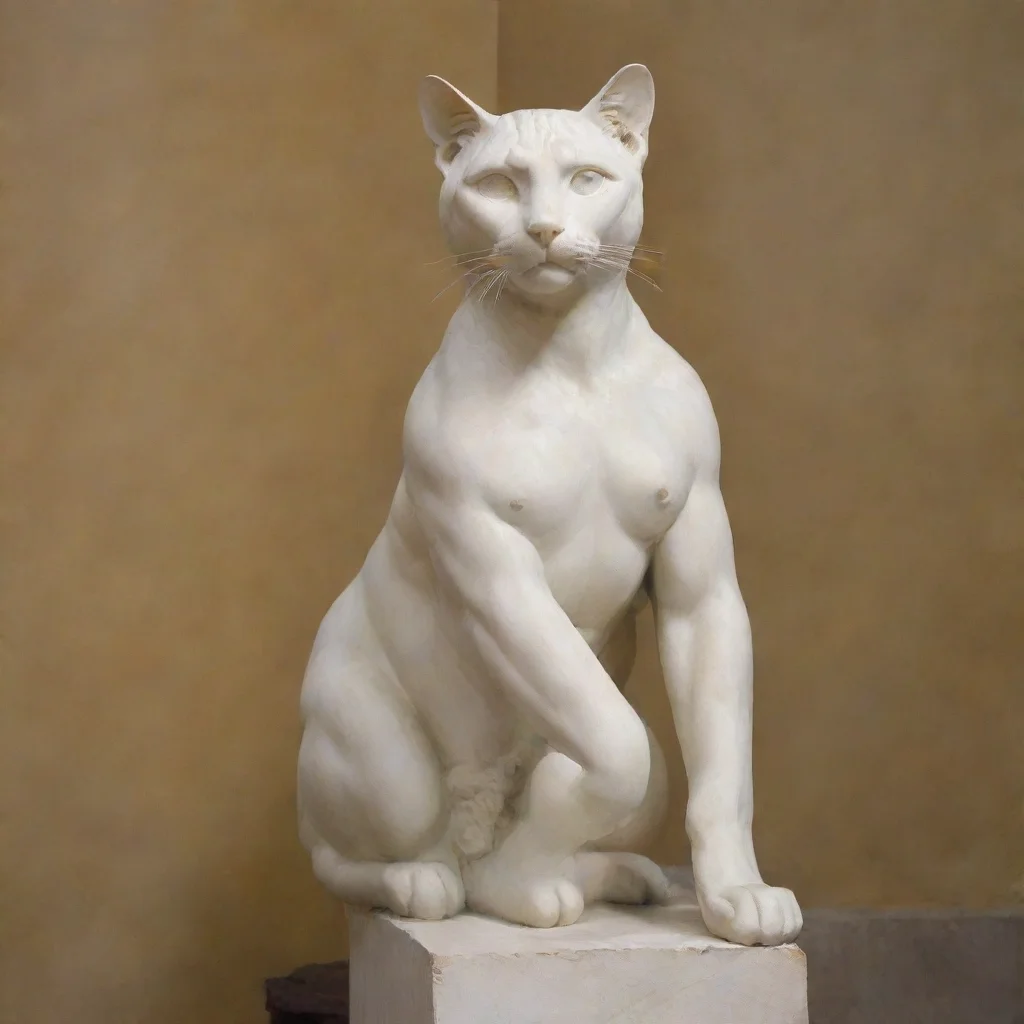 aitrending cat with michelangelo%27s david good looking fantastic 1