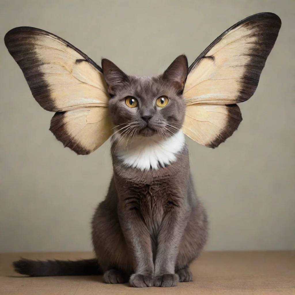 aitrending cat with moth wings good looking fantastic 1