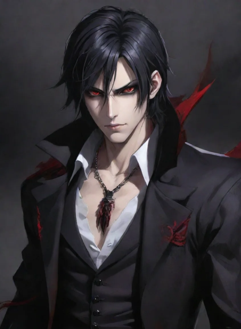 trending character attractive hd anime art vampire man  epic detailed good looking fantastic 1 portrait43