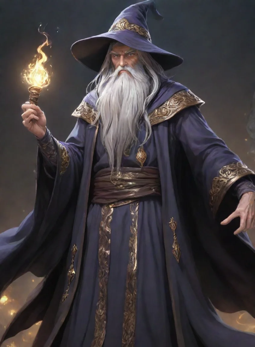 trending character old wizard hd anime art man  epic detailed good looking fantastic 1 portrait43