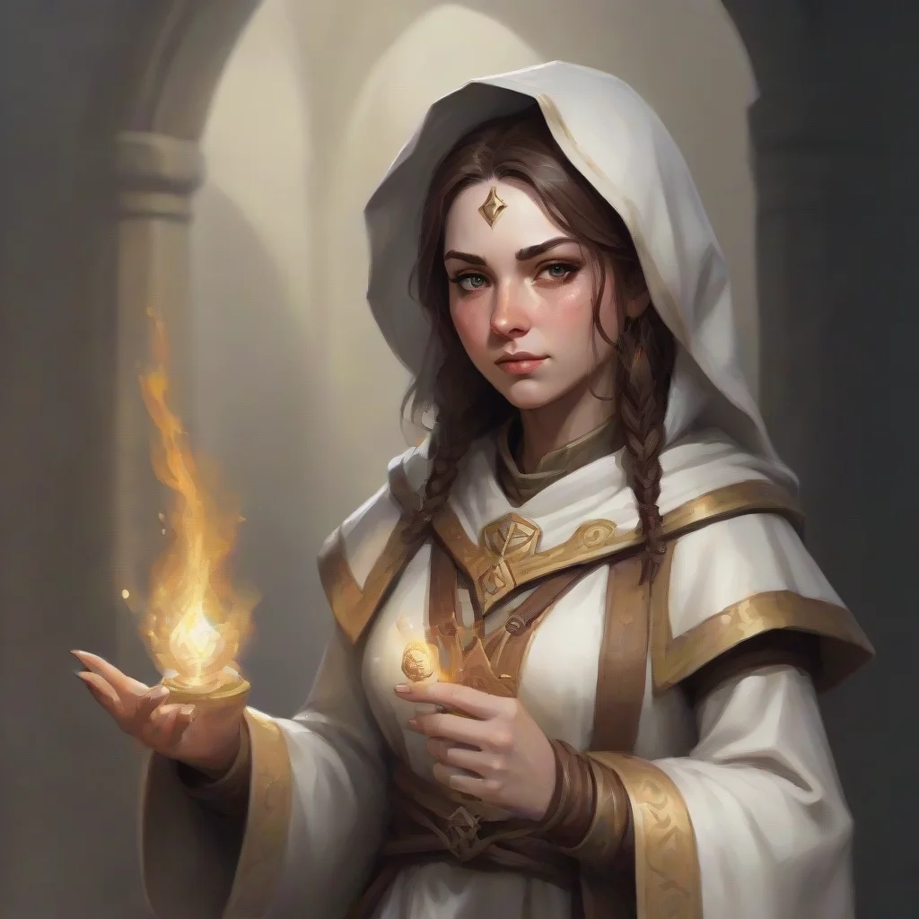 trending character profile picture cleric female healing magic fantasy dnd pathfinder painting ar 32 good looking fantastic 1