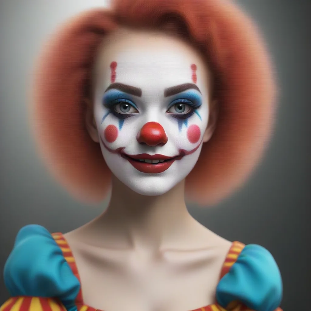 trending clown girl makeover good looking fantastic 1