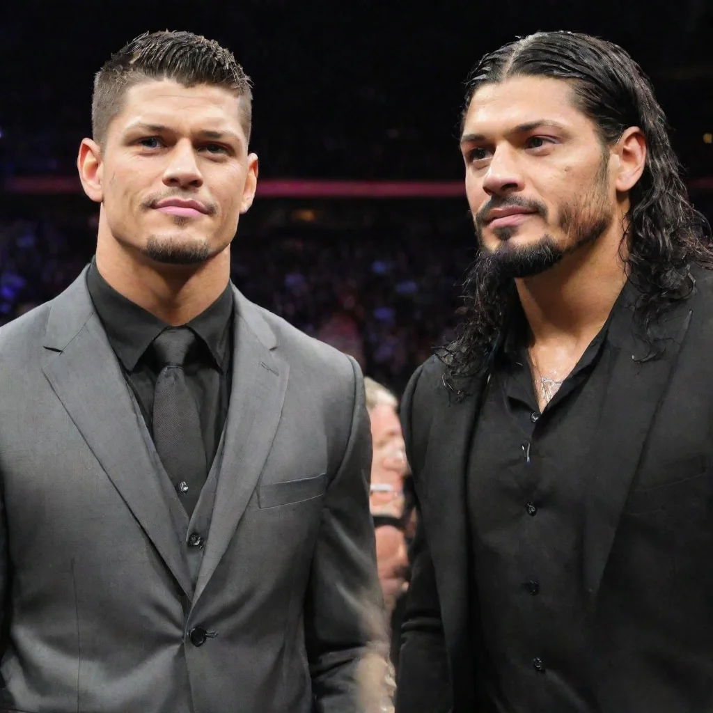 aitrending cody rhodes and roman reigns  good looking fantastic 1