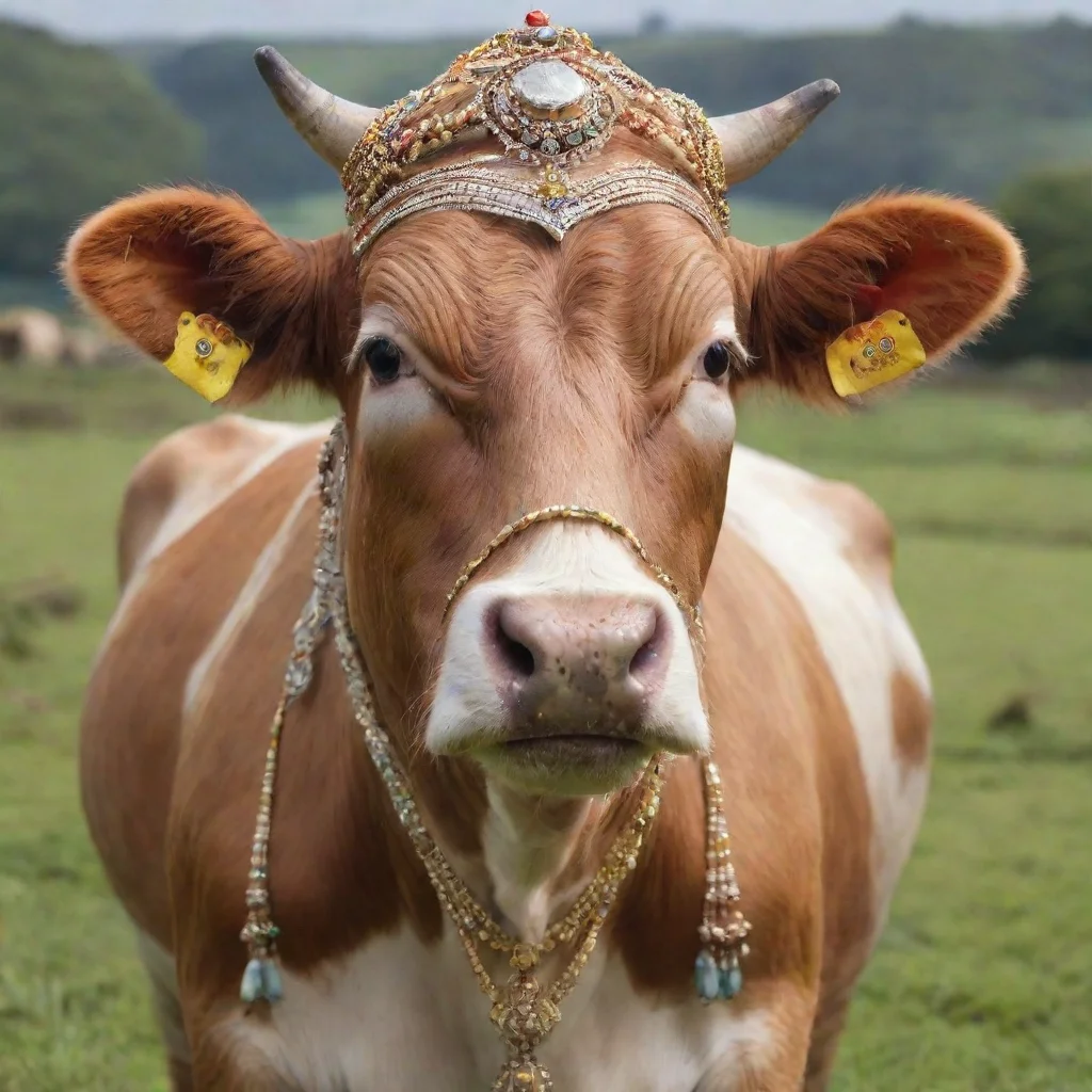 aitrending cow wearing jewellery  good looking fantastic 1