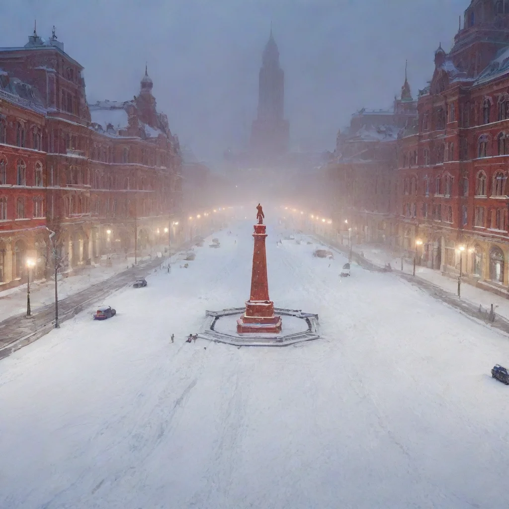 aitrending crea imagen de la plaza roja de moscu nevando realista good looking fantastic 1