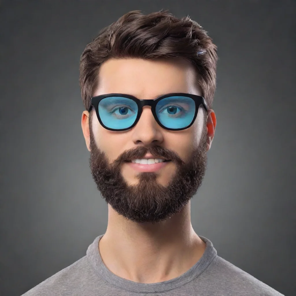 aitrending crea un avatar con gafas y barba  good looking fantastic 1