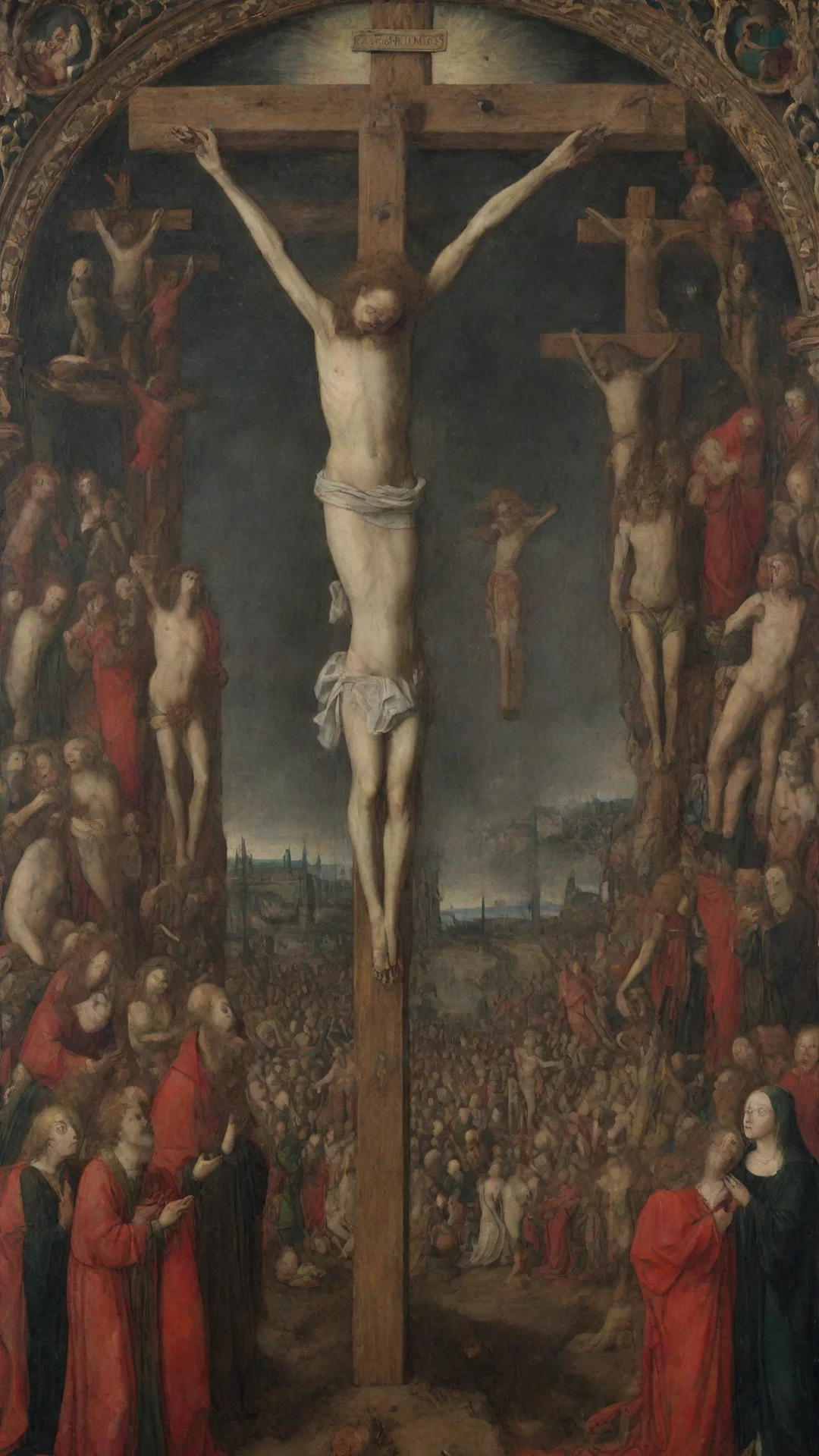 aitrending crucifixion and last judgement by jan van eyck good looking fantastic 1 tall