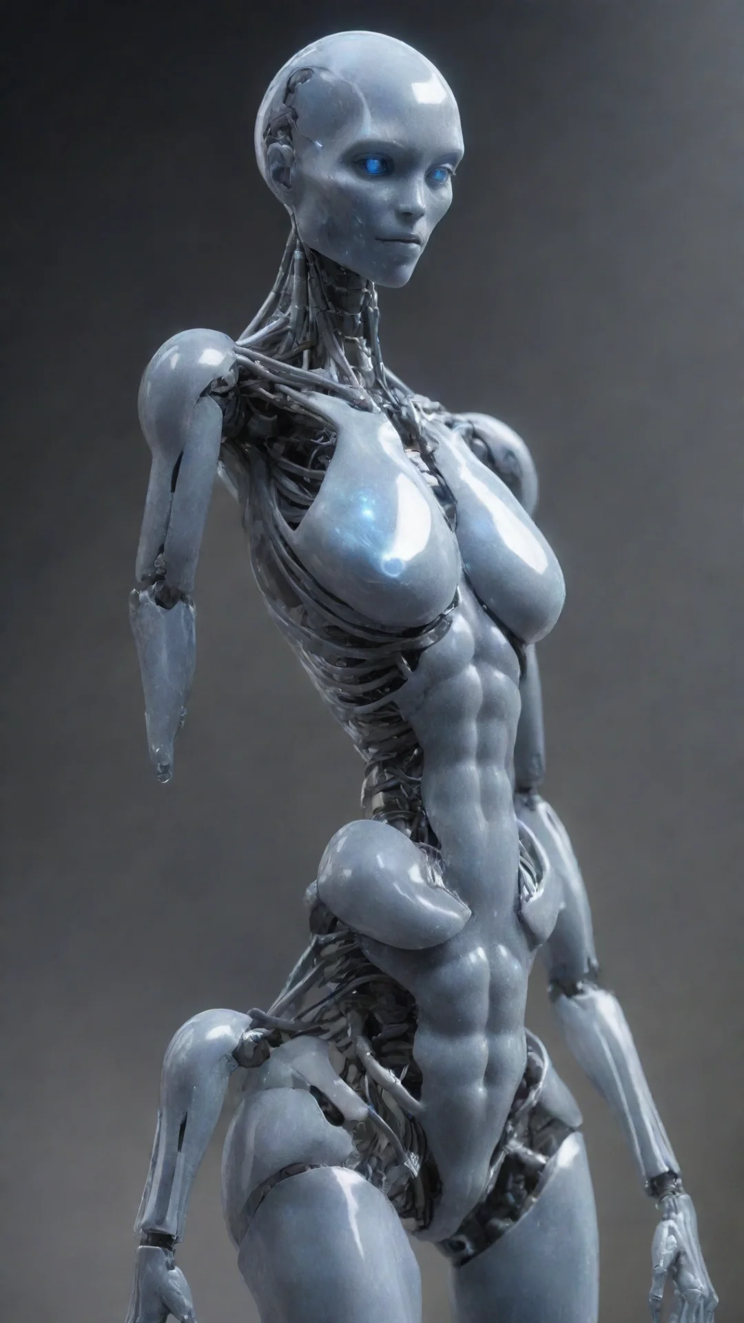 aitrending crystalline silicon based humanoid species good looking fantastic 1 tall