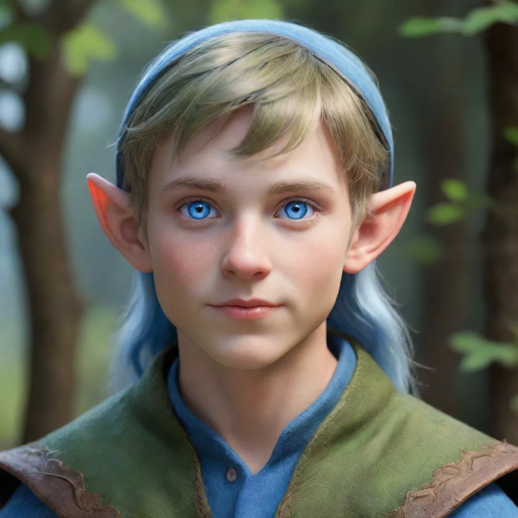 aitrending cute young male elf with blue eyes good looking fantastic 1