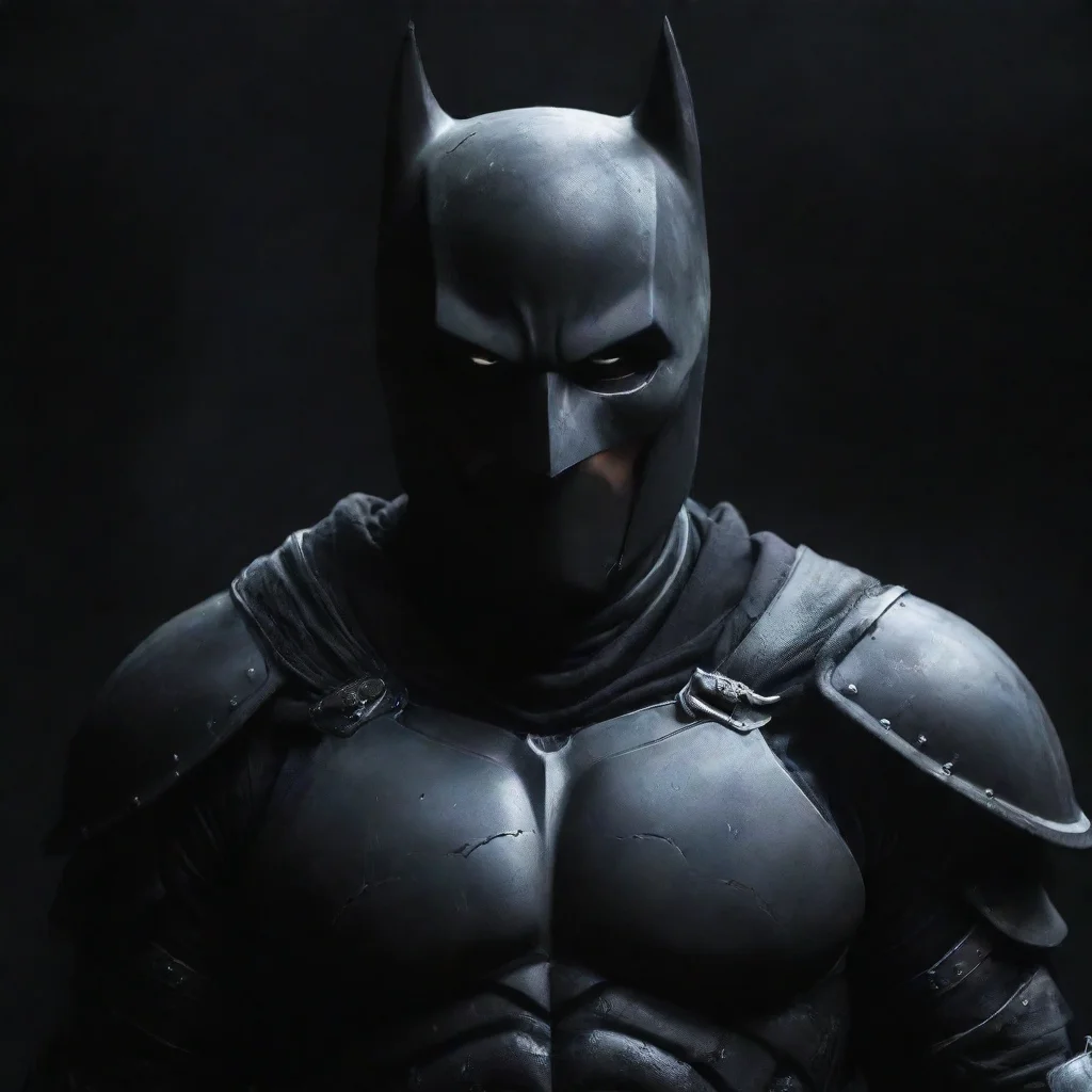 aitrending dark knight black armor black night background amazing awesome portrait frontfacing good looking fantastic 1