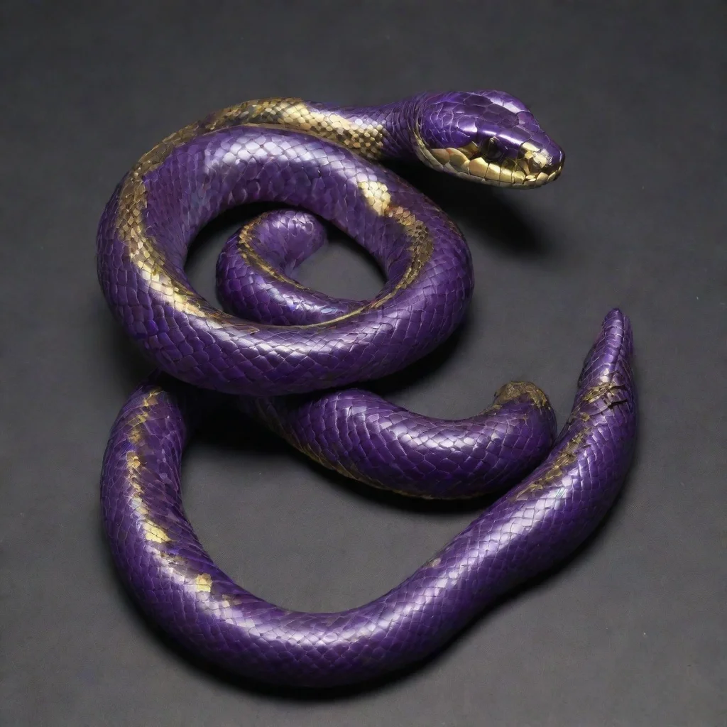 aitrending dark purple and gold snake good looking fantastic 1