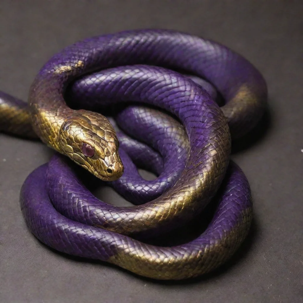 aitrending dark purple and gold snake scary good looking fantastic 1