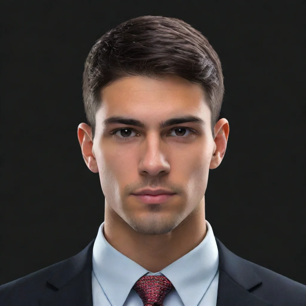 aitrending digital young american businessman head and sholders   black background good looking fantastic 1
