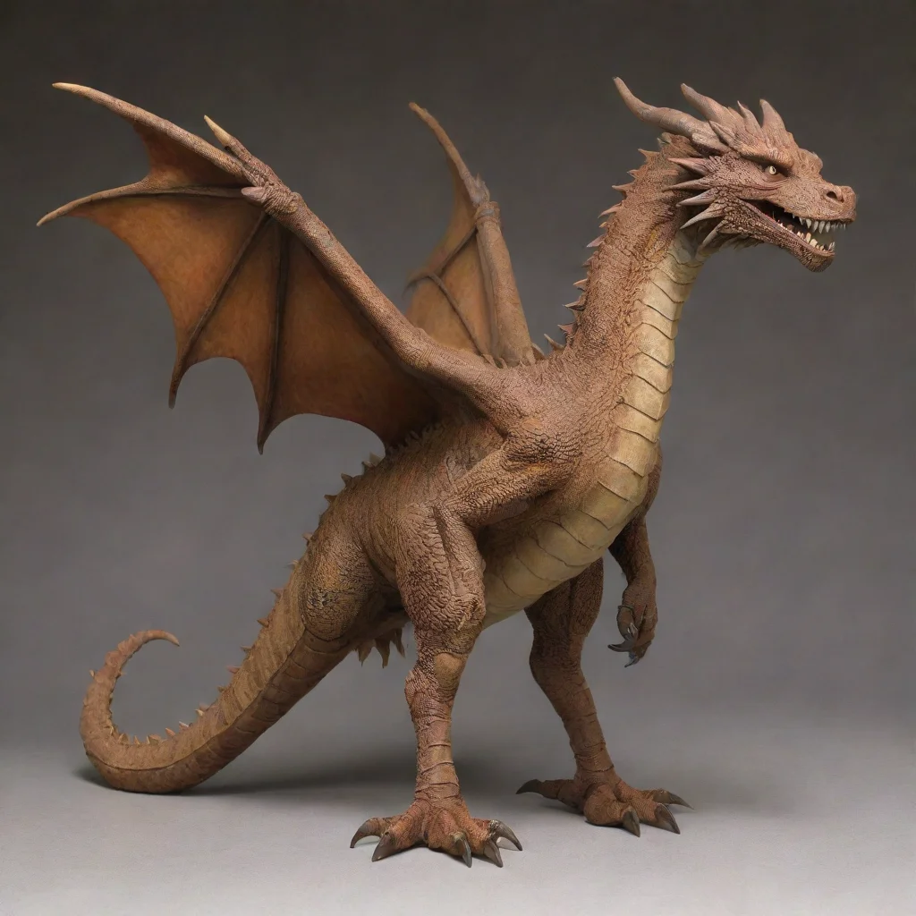 aitrending dragon%2C 2 front legs%2C no back legs%2C no wings%2C umber%2C stocky good looking fantastic 1
