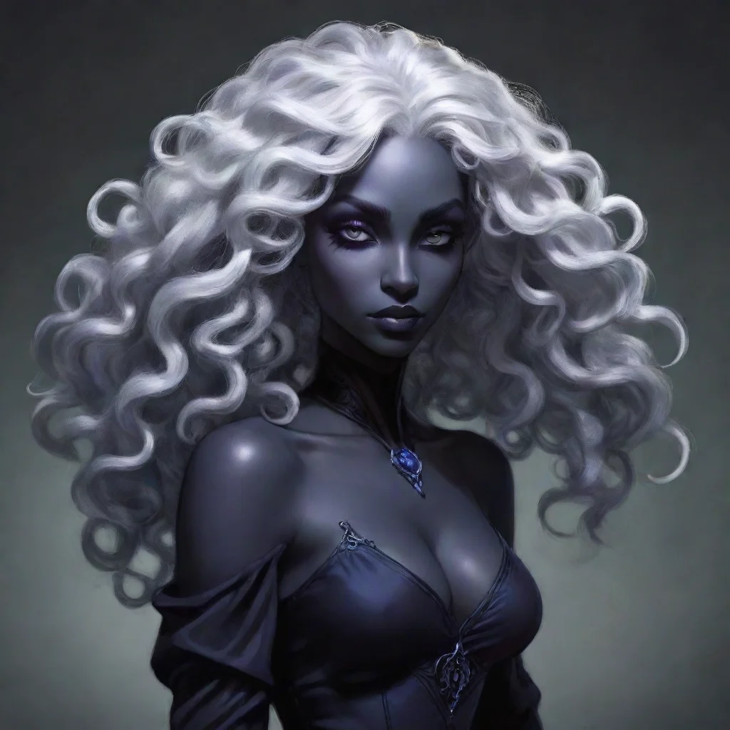 aitrending drow with curly hair good looking fantastic 1
