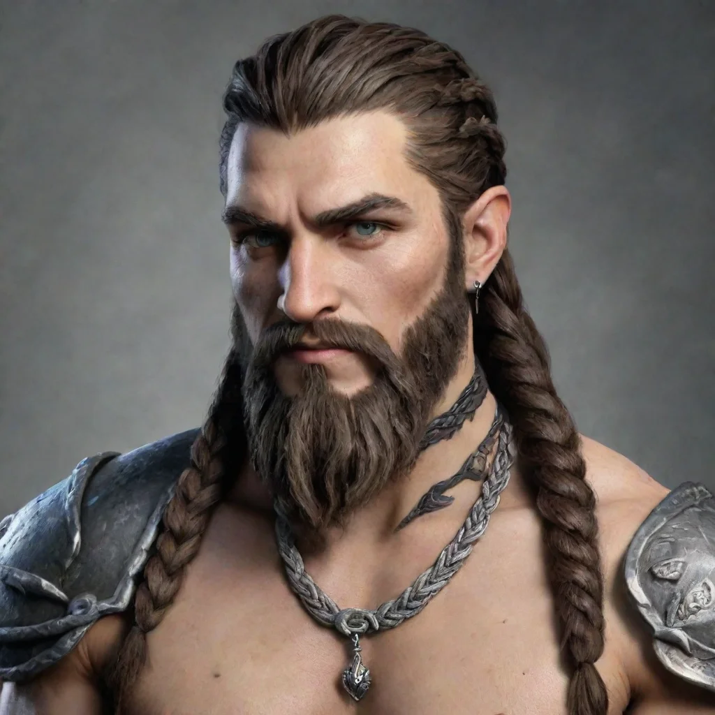 aitrending elder scrolls nord braided beard braided hair beard beads dragon tattoo good looking fantastic 1