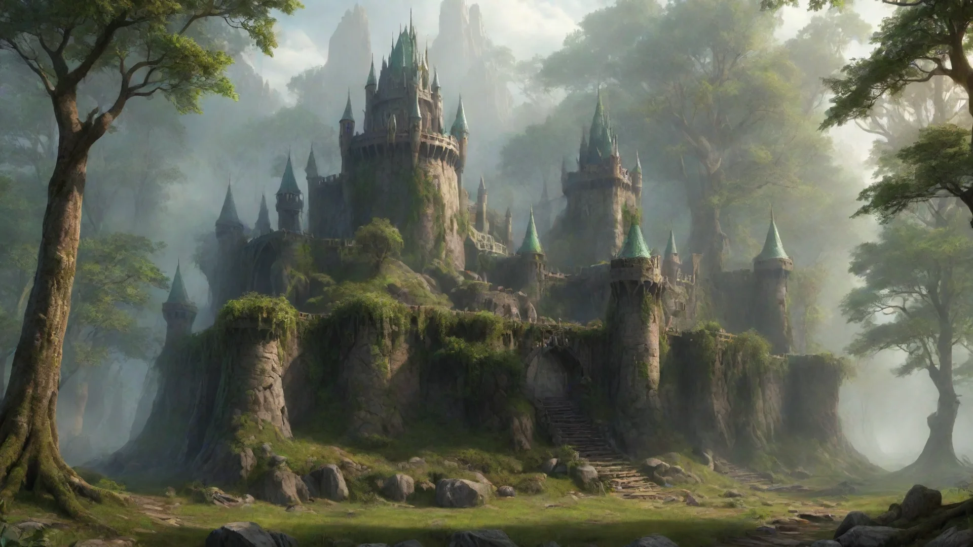trending elven fortress in the woods  good looking fantastic 1 wide