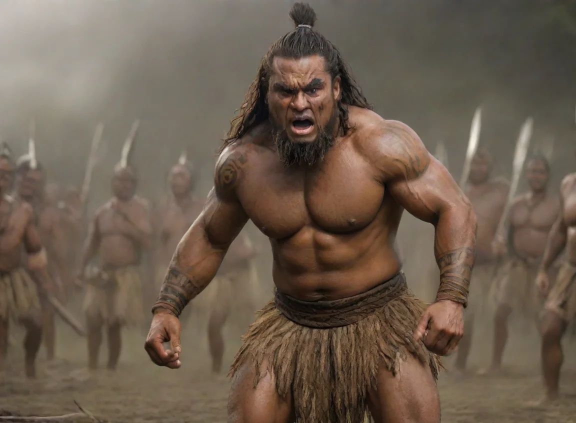 aitrending epic character strong haka kind hearted warrior pacific islander new zealand maori wooden spear hd wow realistic  good looking fantastic 1 landscape43