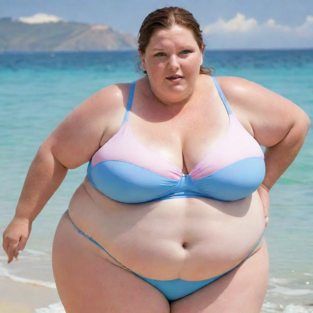 trending extremely obese woman in swimsuit good looking fantastic 1
