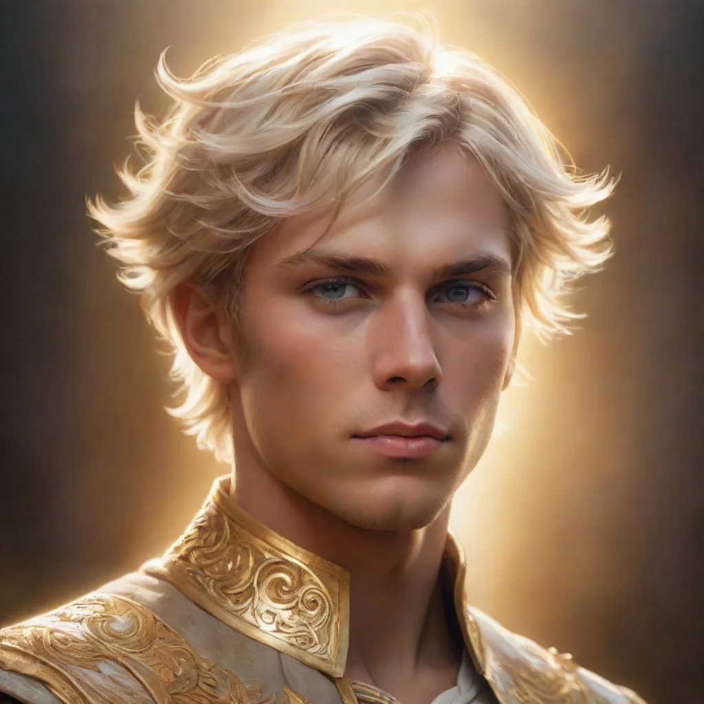 aitrending fantasy art blonde man short hair god sun king beauty grace amazing awesome portrait 2 good looking fantastic 1